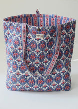 Load image into Gallery viewer, Reversible Quilted Tote Bag
