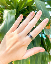 Load image into Gallery viewer, Checkered Day Ring
