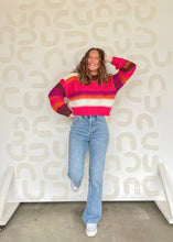 Load image into Gallery viewer, Knit It Up Sweater - Fuchsia
