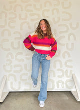 Load image into Gallery viewer, Knit It Up Sweater - Fuchsia
